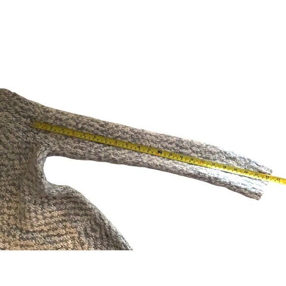 BUFFALO- WOMENS KNIT BLUE-GREY/WHITE CREW NECK LONG SLEEVE SWEATER SIZE MEDIUM - Picture 4 of 7